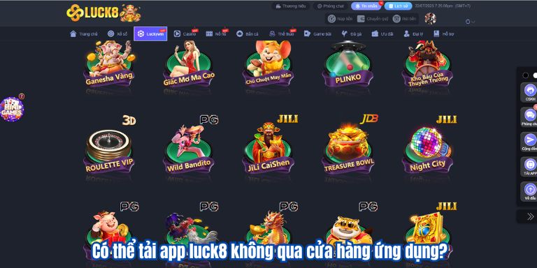 Có thể tải app luck8 không qua cửa hàng ứng dụng?