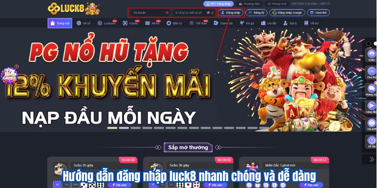Hướng dẫn đăng nhập luck8 nhanh chóng và dễ dàng