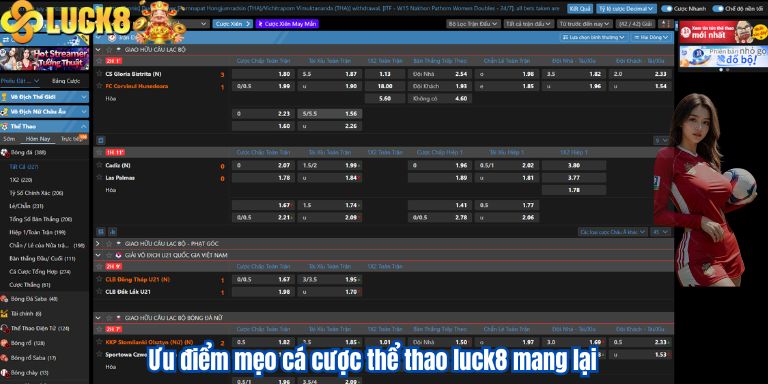 Mẹo Cá Cược Thể Thao Luck8 Dễ Dàng Giành Chiến Thắng 3 Ưu điểm mẹo cá cược thể thao luck8 mang lại